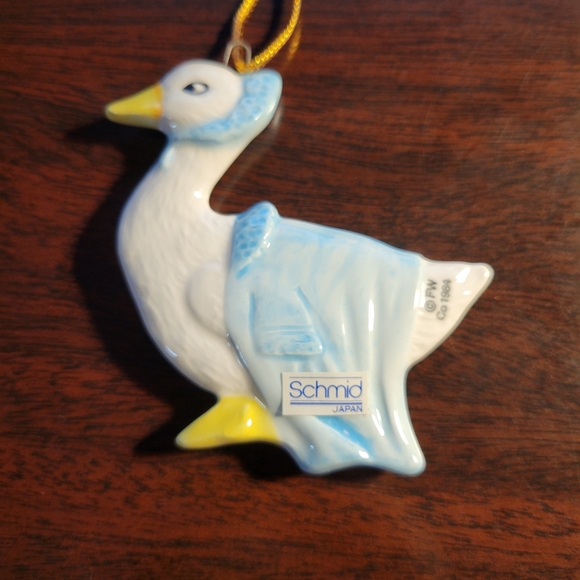 Beatrix Potter Rebeccah the Puddle Duck Ornament - Picture 2 of 4